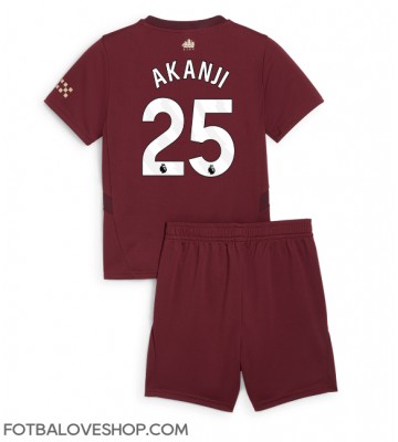 Manchester City Manuel Akanji #25 Dětské Alternativní Dres 2024-25 Krátký Rukáv (+ trenýrky)